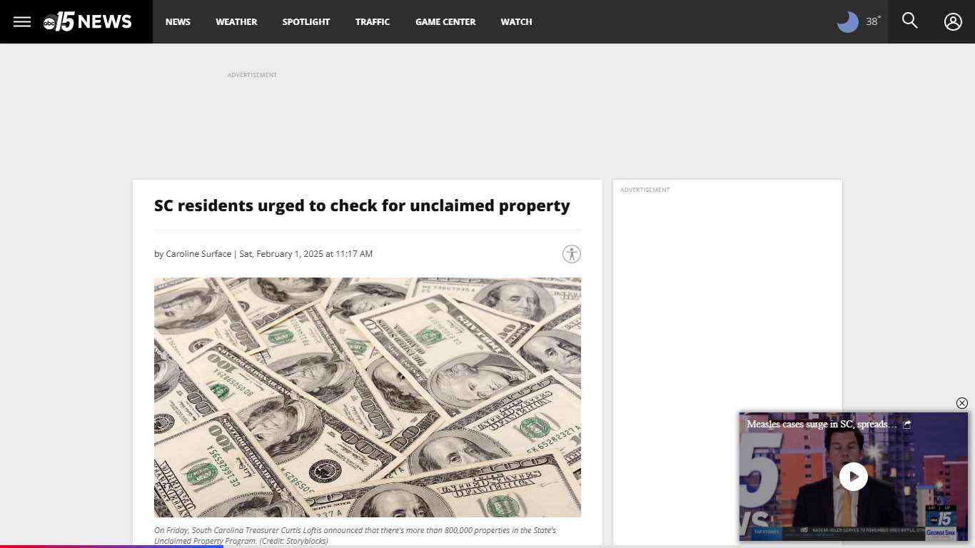 SC residents urged to check for unclaimed property